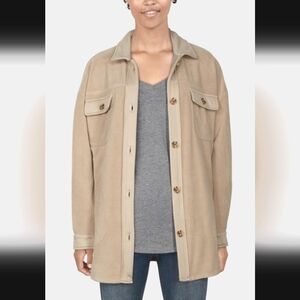 NEW Fleece Shirt Jacket (Khaki/Beige) - Natural Reflections
